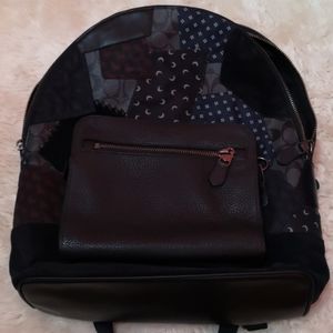 Coach West Backpack with Patchwork